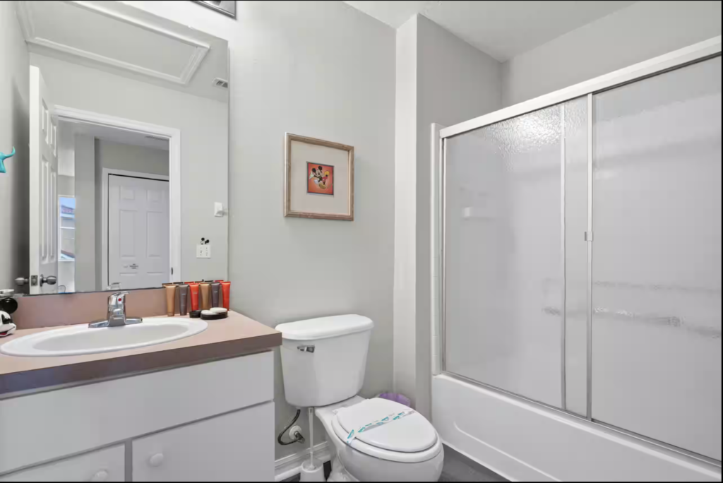 in suite bathroom